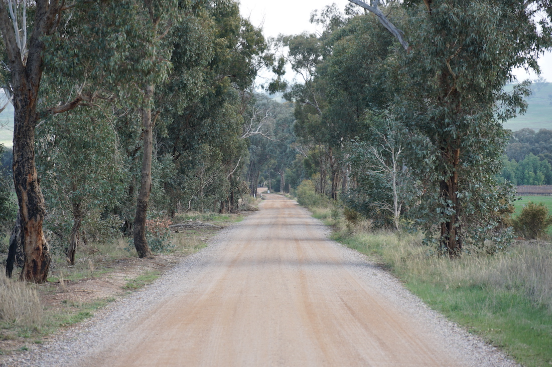 The road to Shiraz Republic - Heathcote Wine Tour