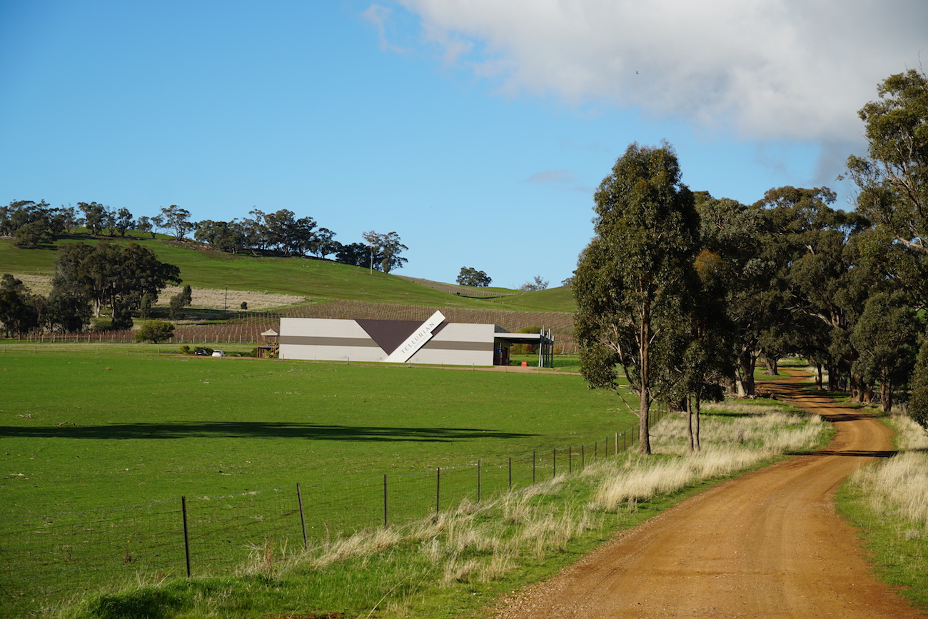 Tellurian Estate driveway to the cellar door - Heathcote Wine Tour