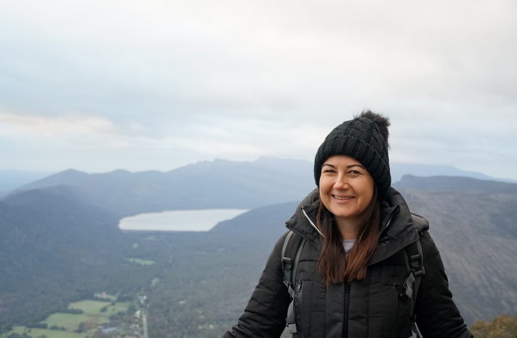 Magda enjoying the views from Boroka Lookout