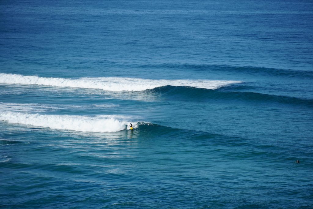 Local surfers at Castle Cove on the Great Ocean Walk