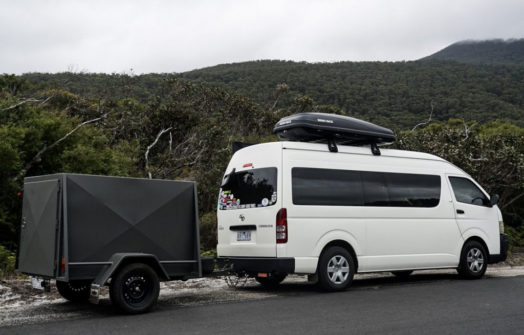 Good Times Tours vehicle and trailer setup for small group tours throughout Victoria 