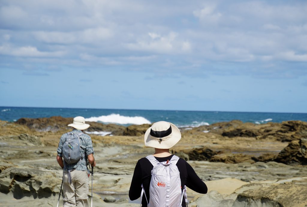 Enjoying the coastal section between Parker Inlet and Point Franklin. 