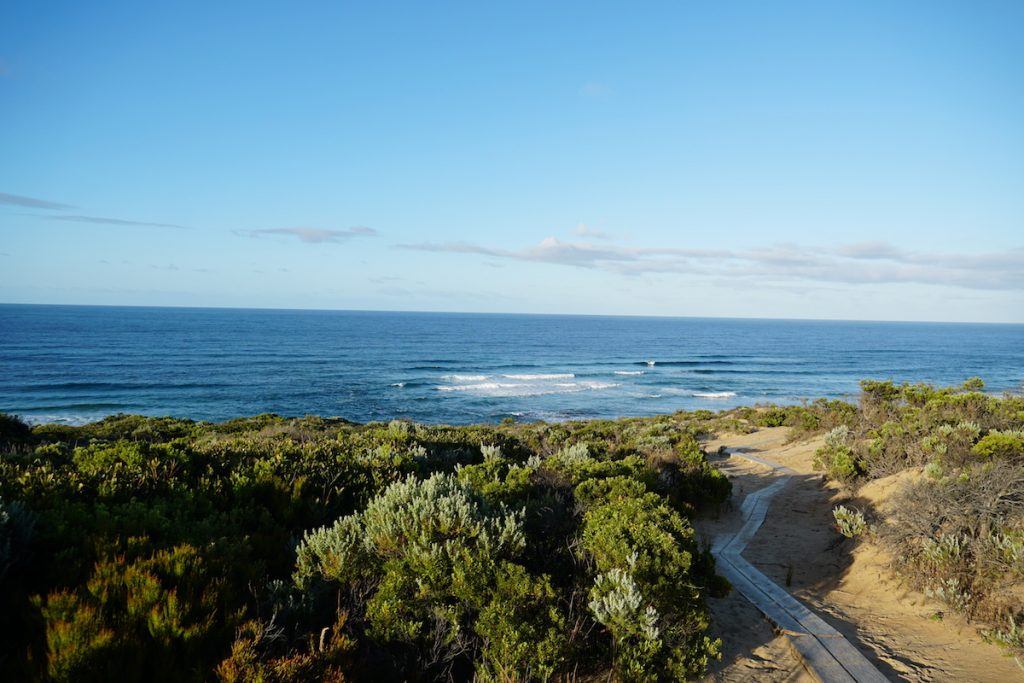 Station Beach taken from the trail that leads to Bimbi Park Accommodation. 