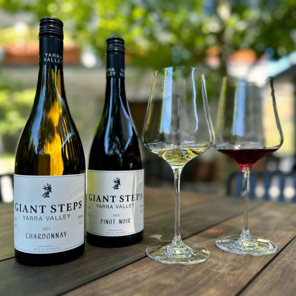 Giant Steps Chardonnay and Pinot Noir in Healesville. 