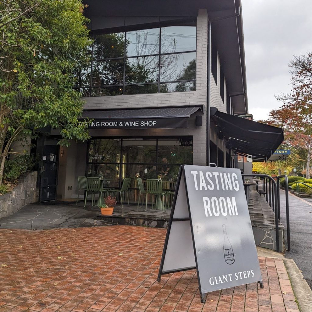 Wine tasting at Giant Steps urban cellar door in Healesville