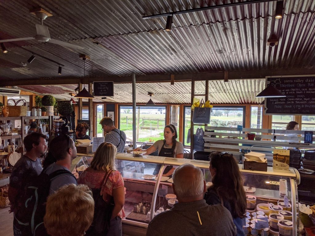 Yarra Valley Dairy interior. 