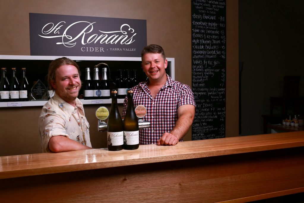 Owners of St Ronans Cider at Cellar Door.